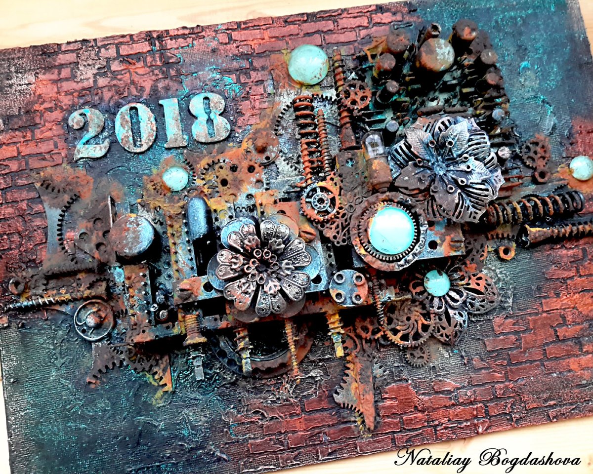 Дверная ручка в стиле стимпанк