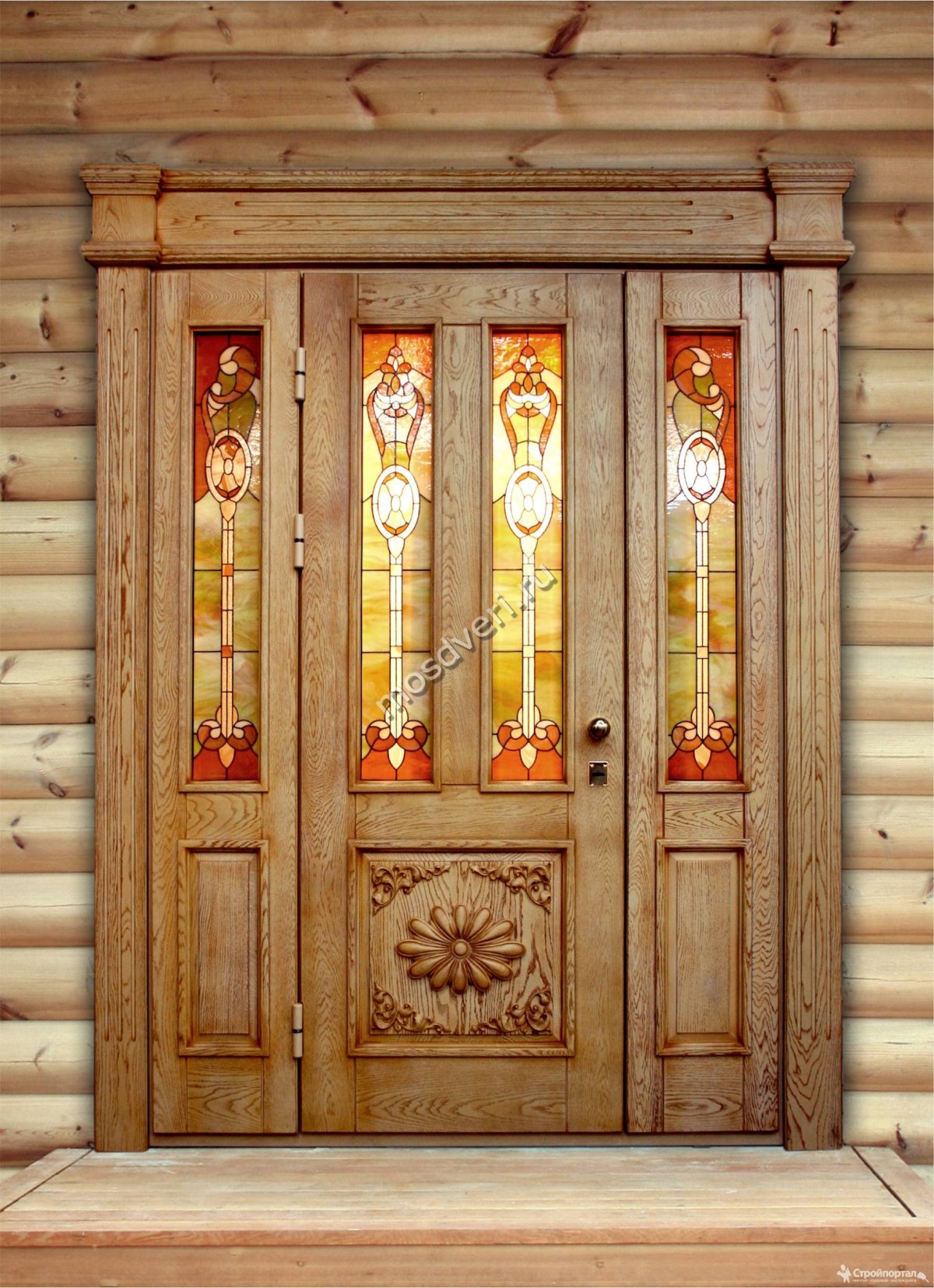 Дверь входная деревянная