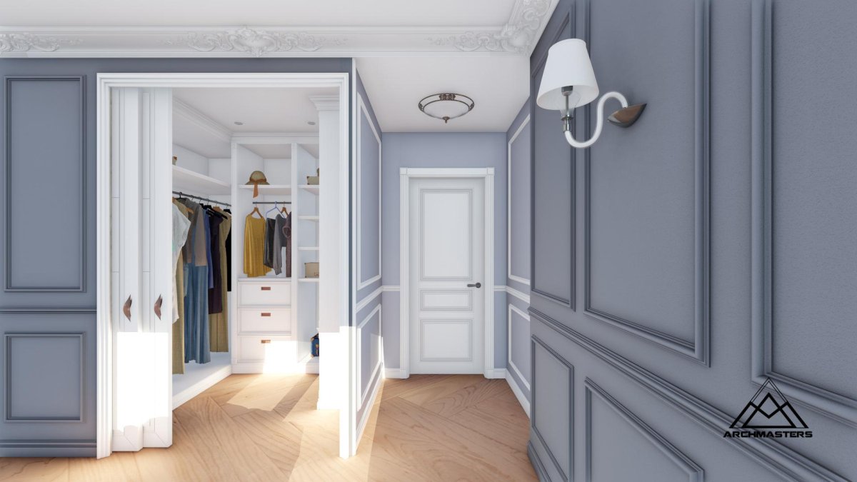 Входная дверь современная классика