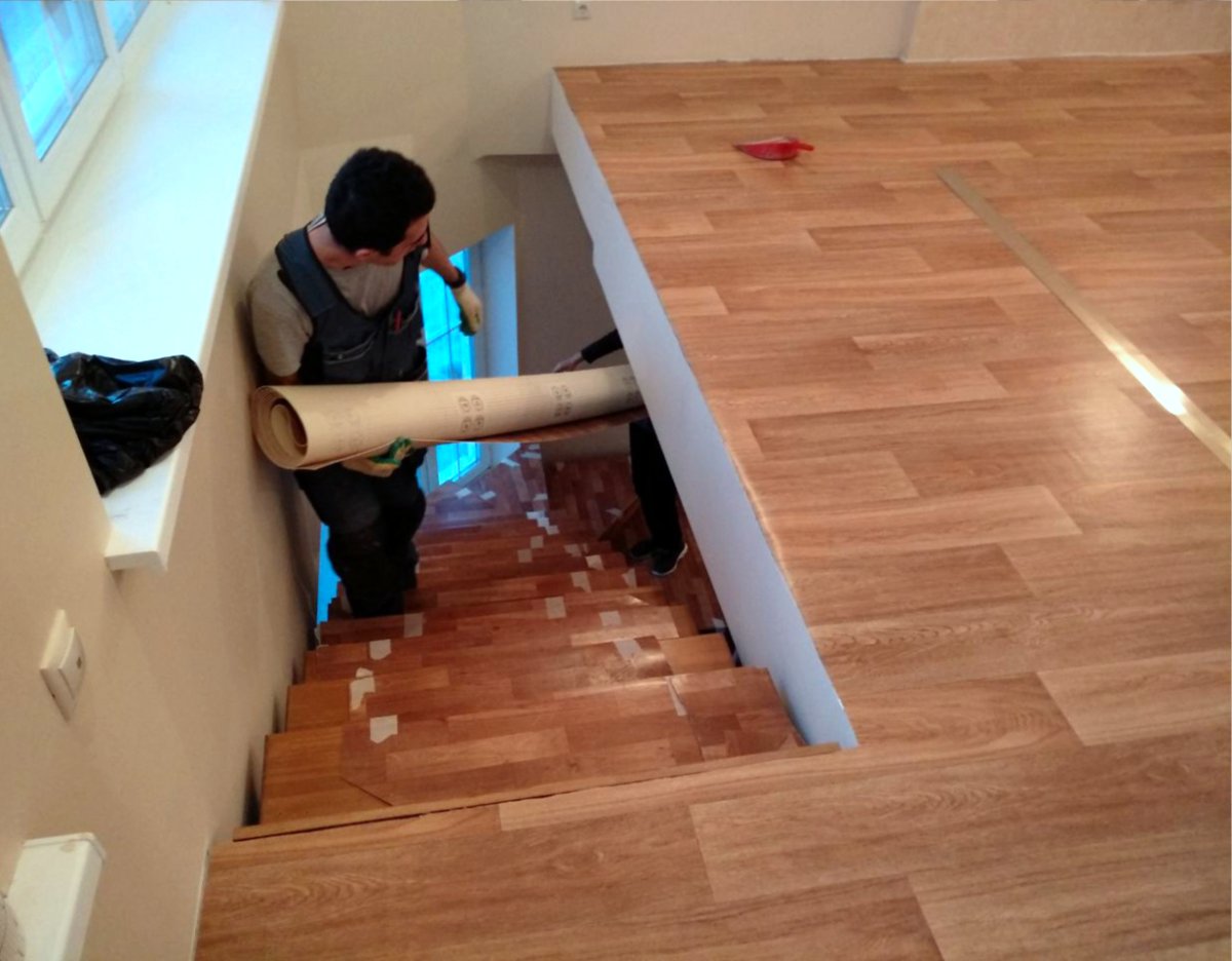 Бытовой линолеум в частный дом