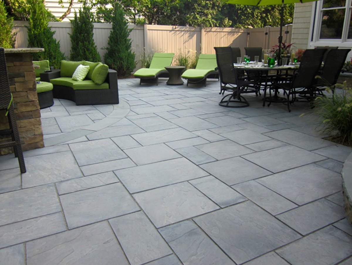 Гранитные плиты мощения ландшафт