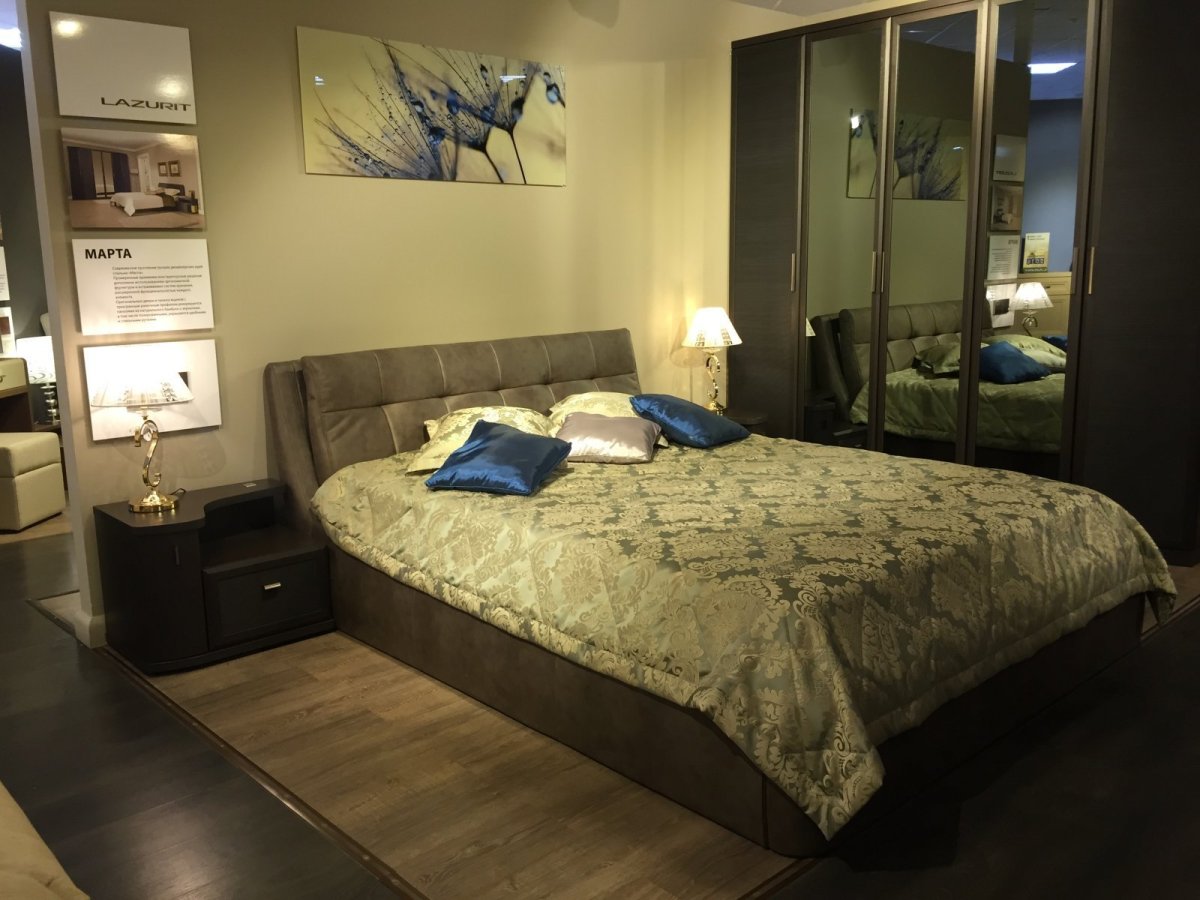 Спальня Илона лазурит фото в живую