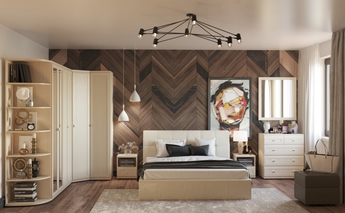 Лазурит Илона кровать дуб