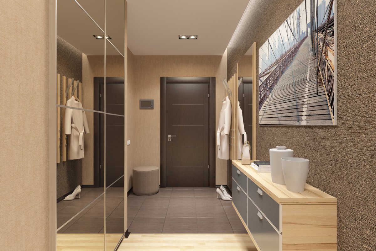 Прихожая в стиле современной классики