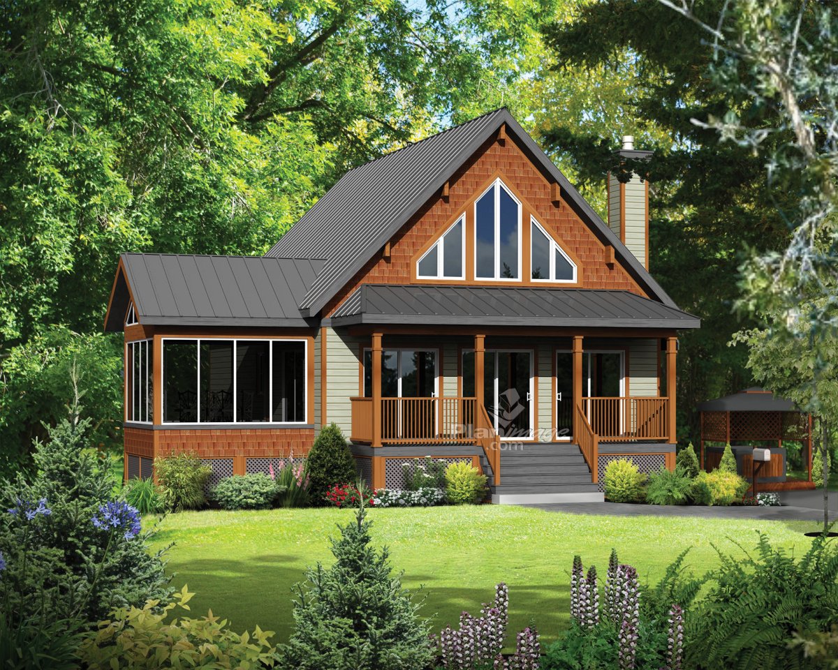 Каркасный мансардный дом