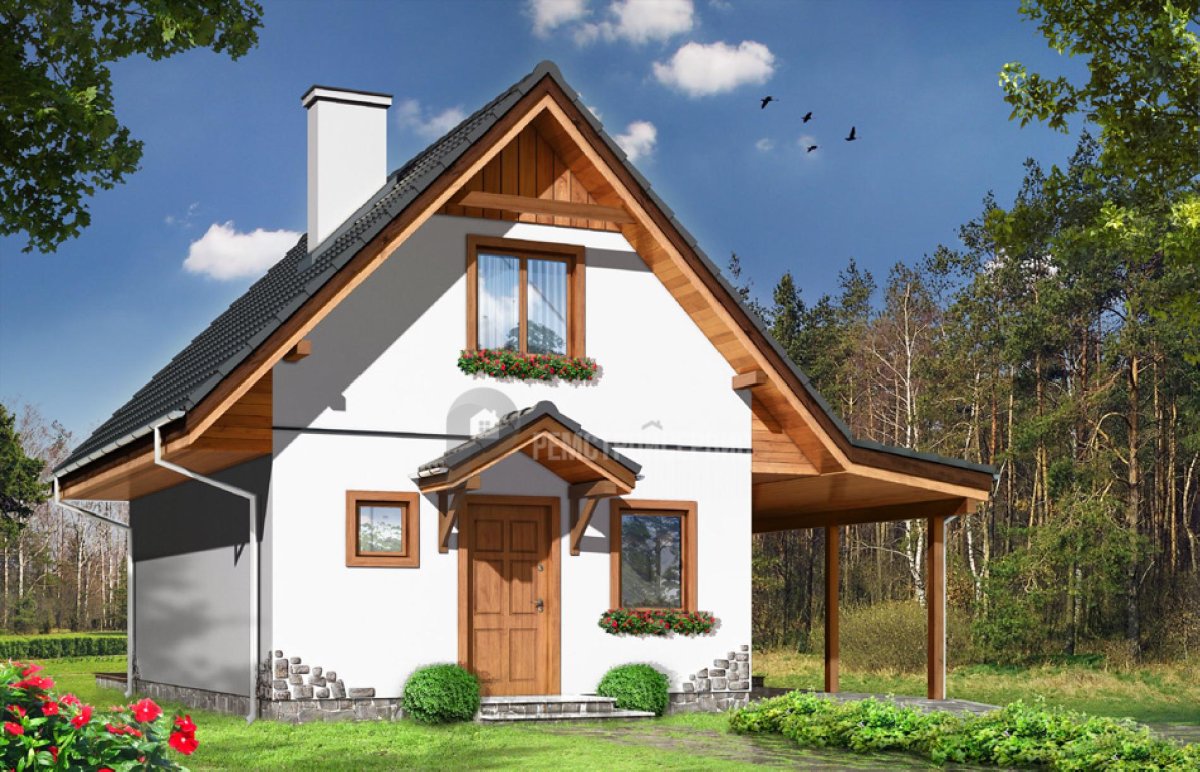 Каркасный дом 2 этажа 60кв