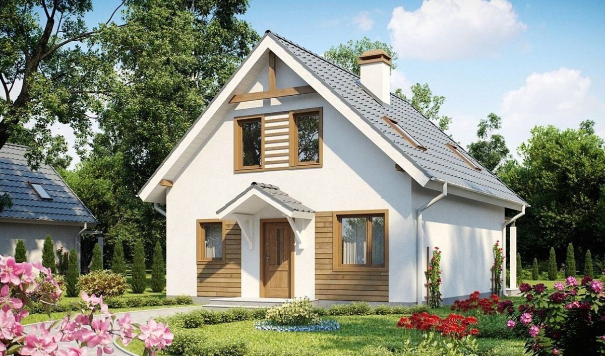 Домик с мансардой