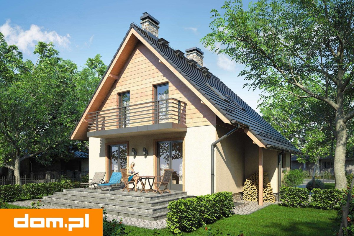 Небольшой дом с двускатной крышей