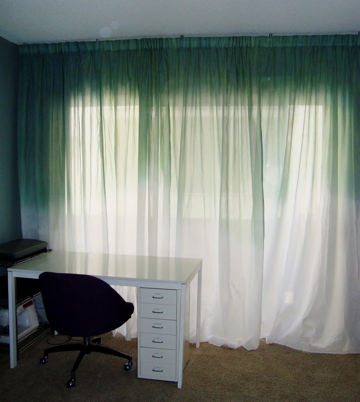 Шторы омбре красно чёрный