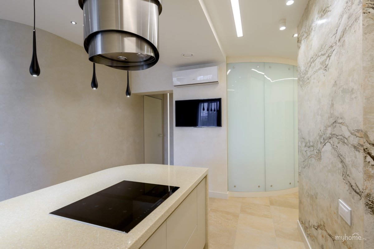 Неоклассика в интерьере маленькой кухни