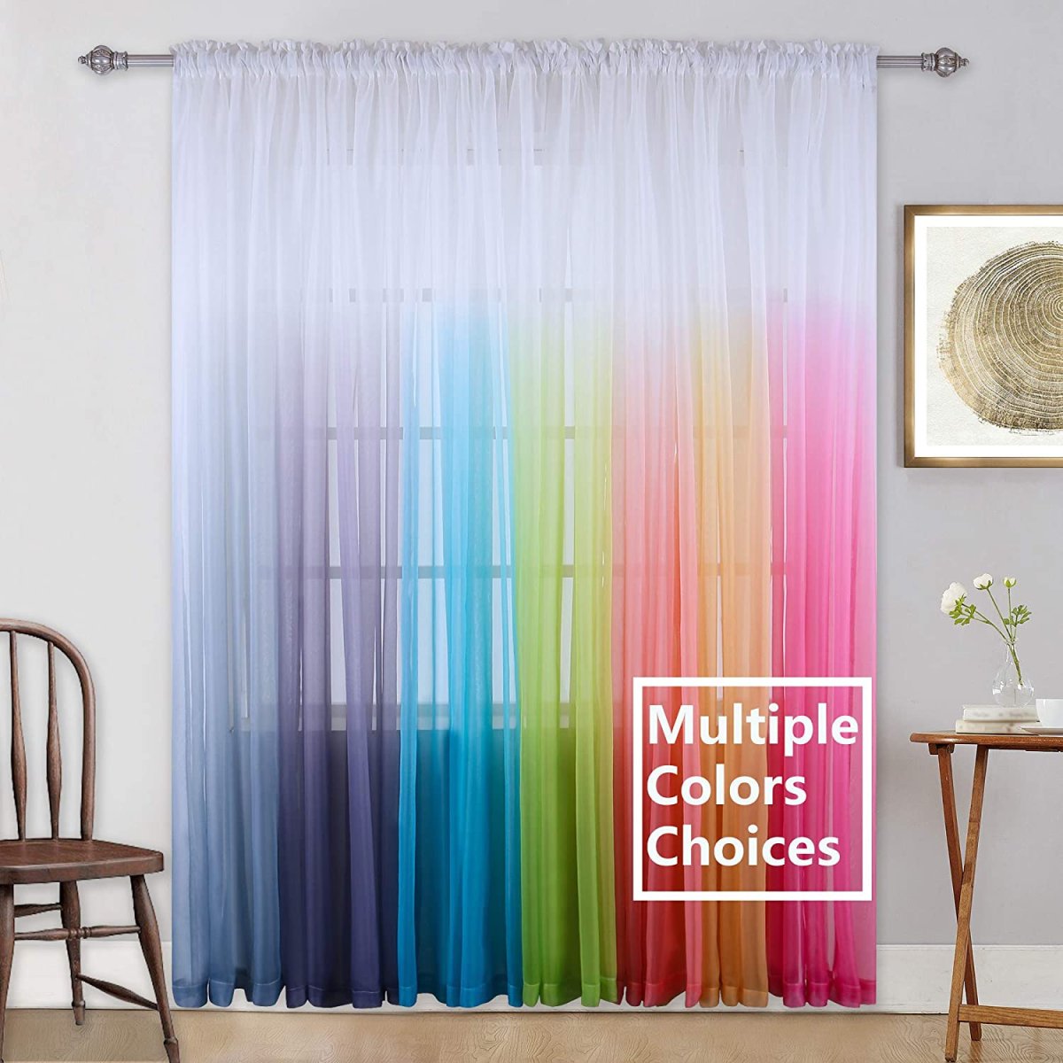 Амбре шторы омбре в интерьере