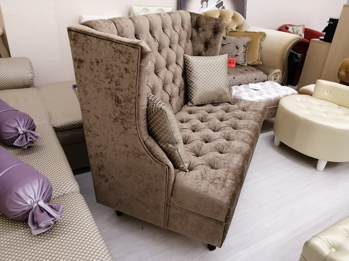 Диван каретная стяжка Soprano Lazur