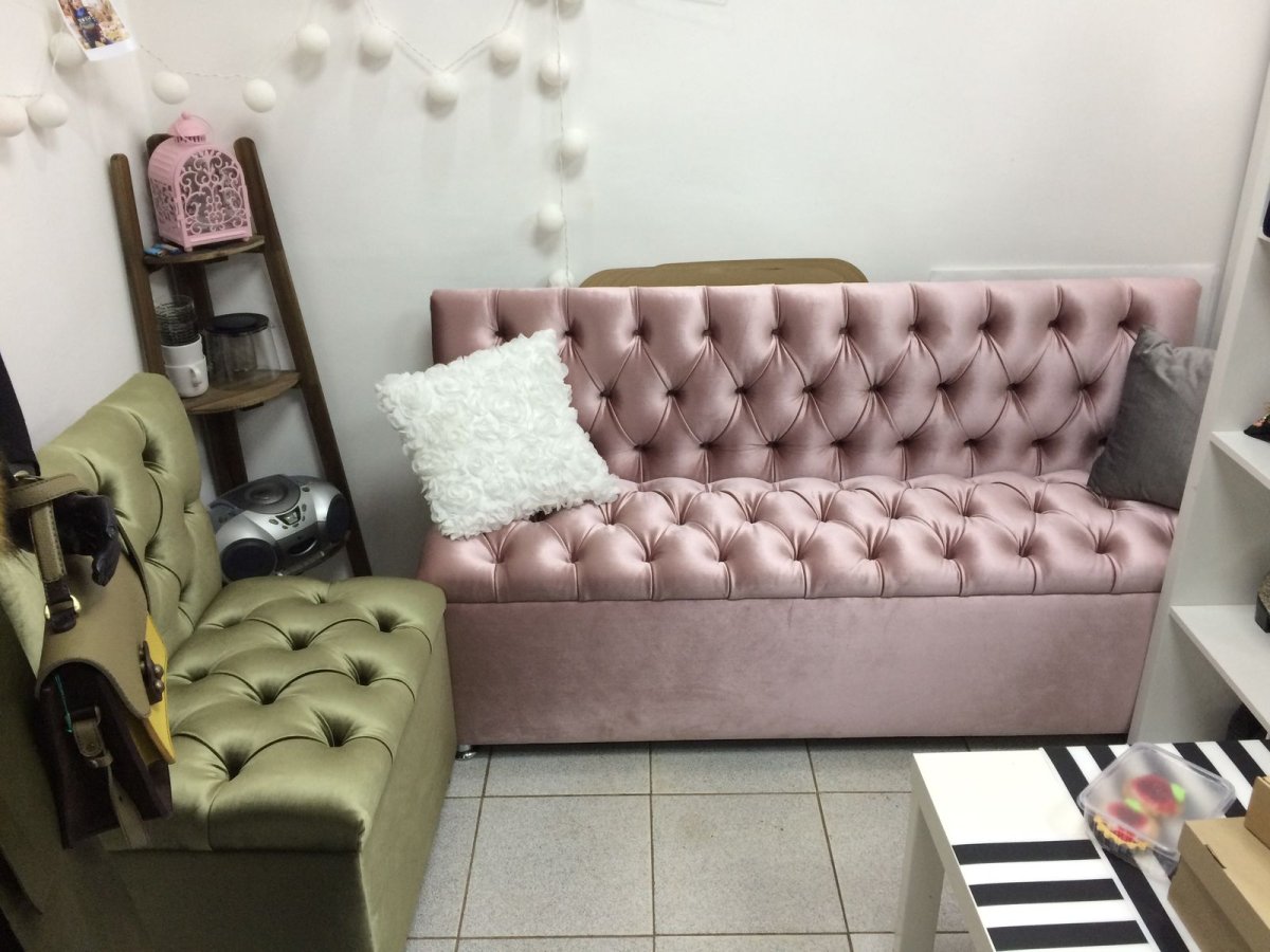 Диван Лотос с каретной стяжкой 1000х700х1000мм