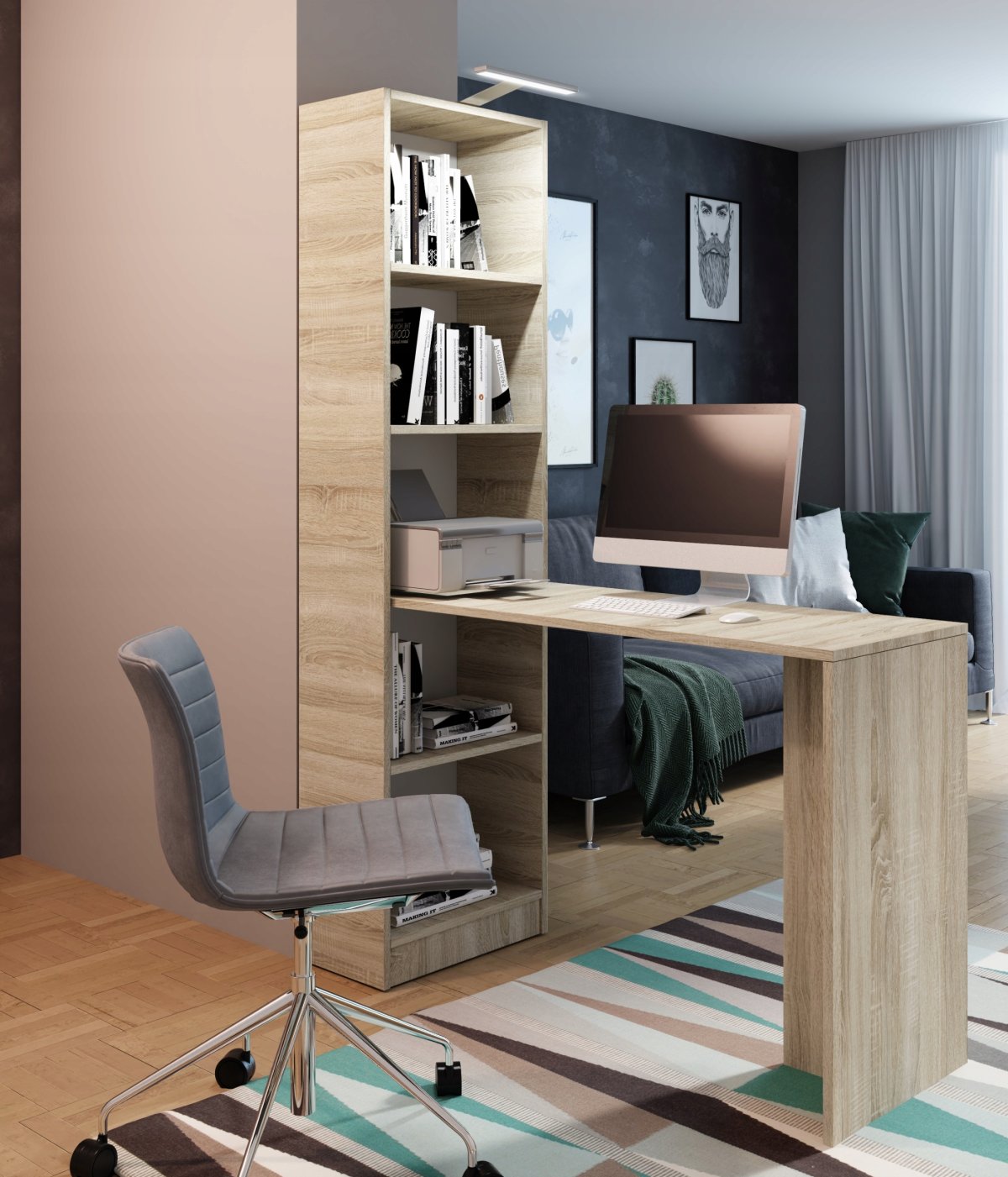 Письменный стол с полками