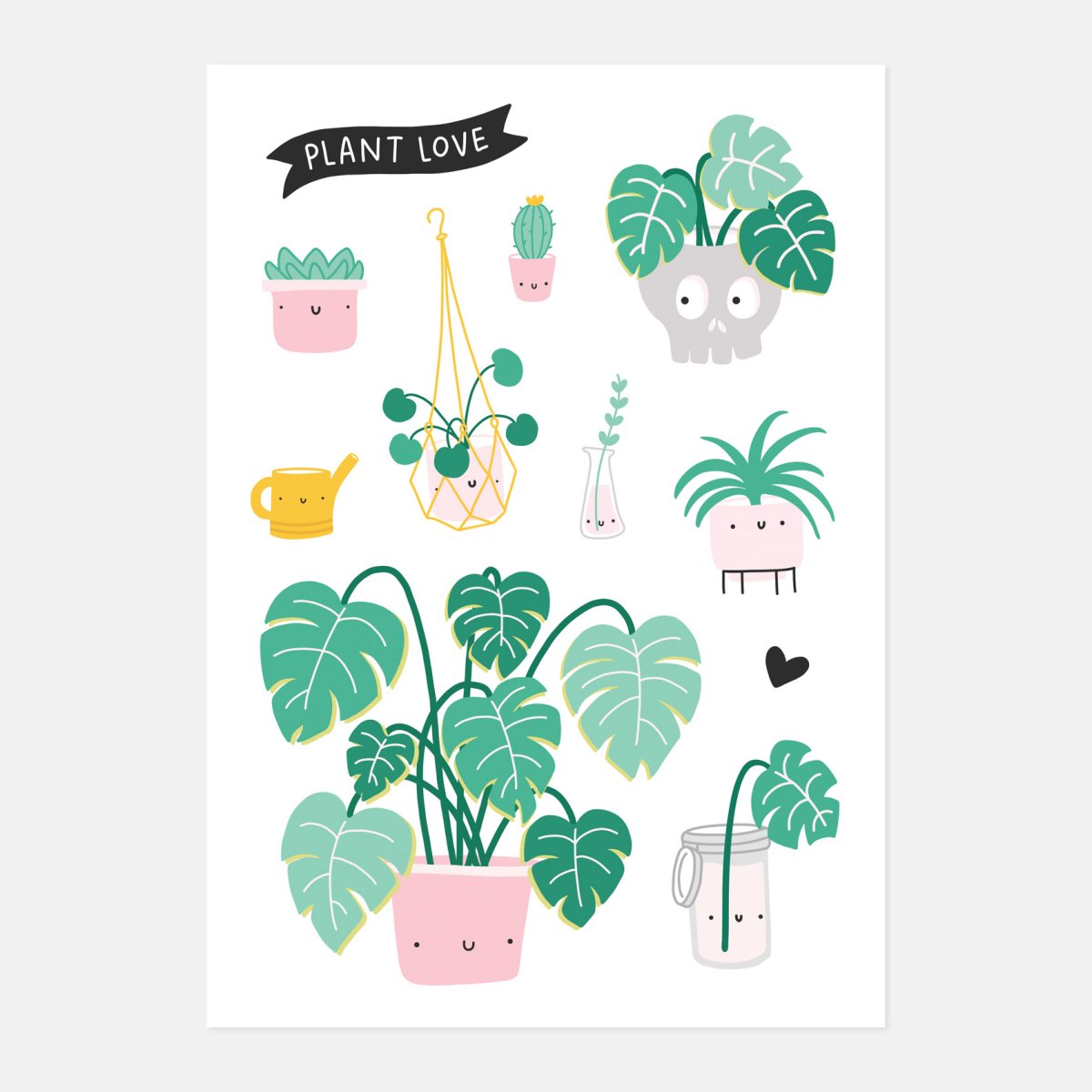 Стикеры для ежедневника растения