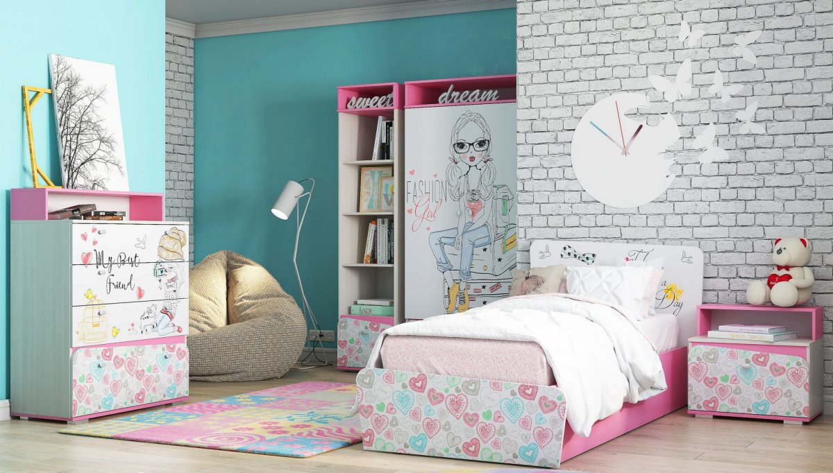 Декор комнаты для девочки подростка