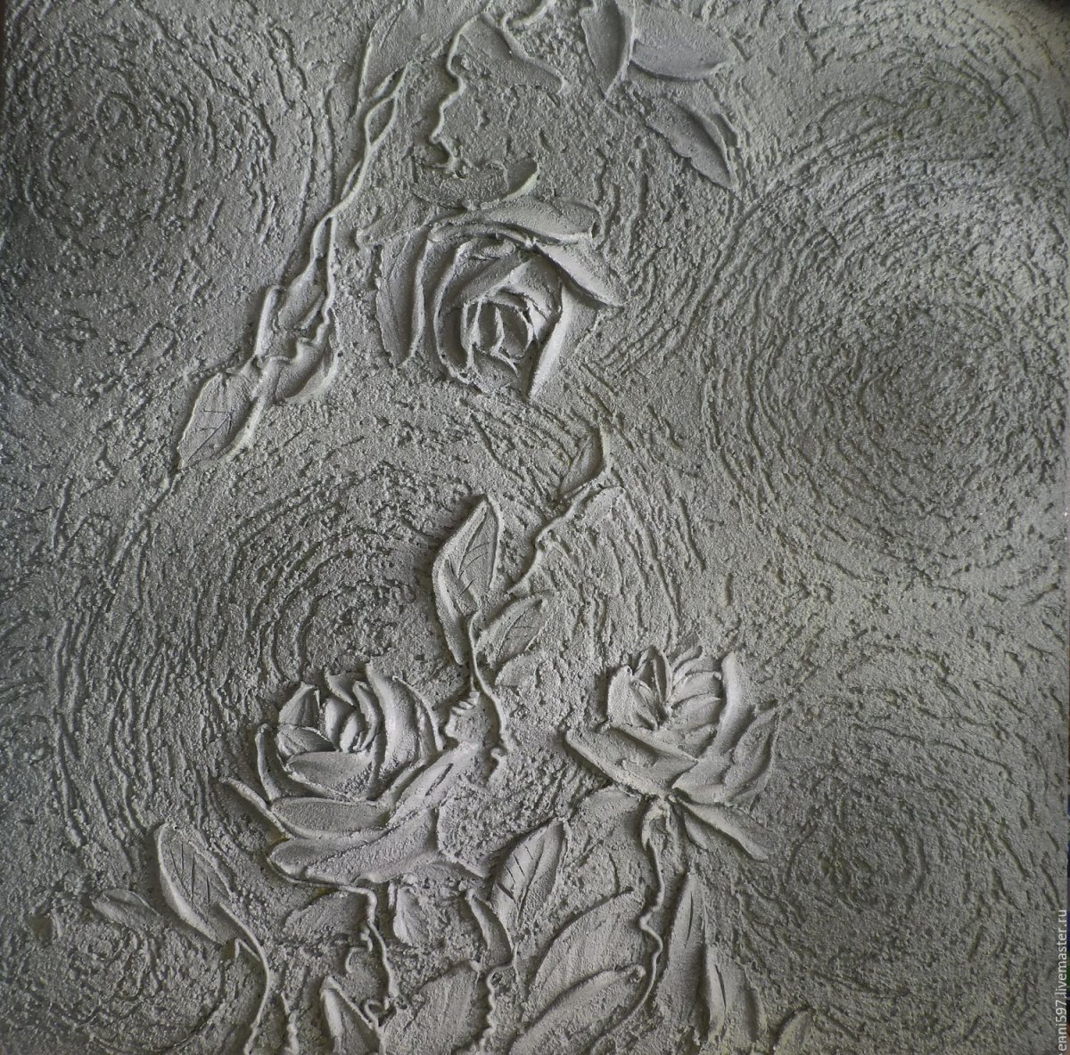 Трафаретная декоративная штукатурка