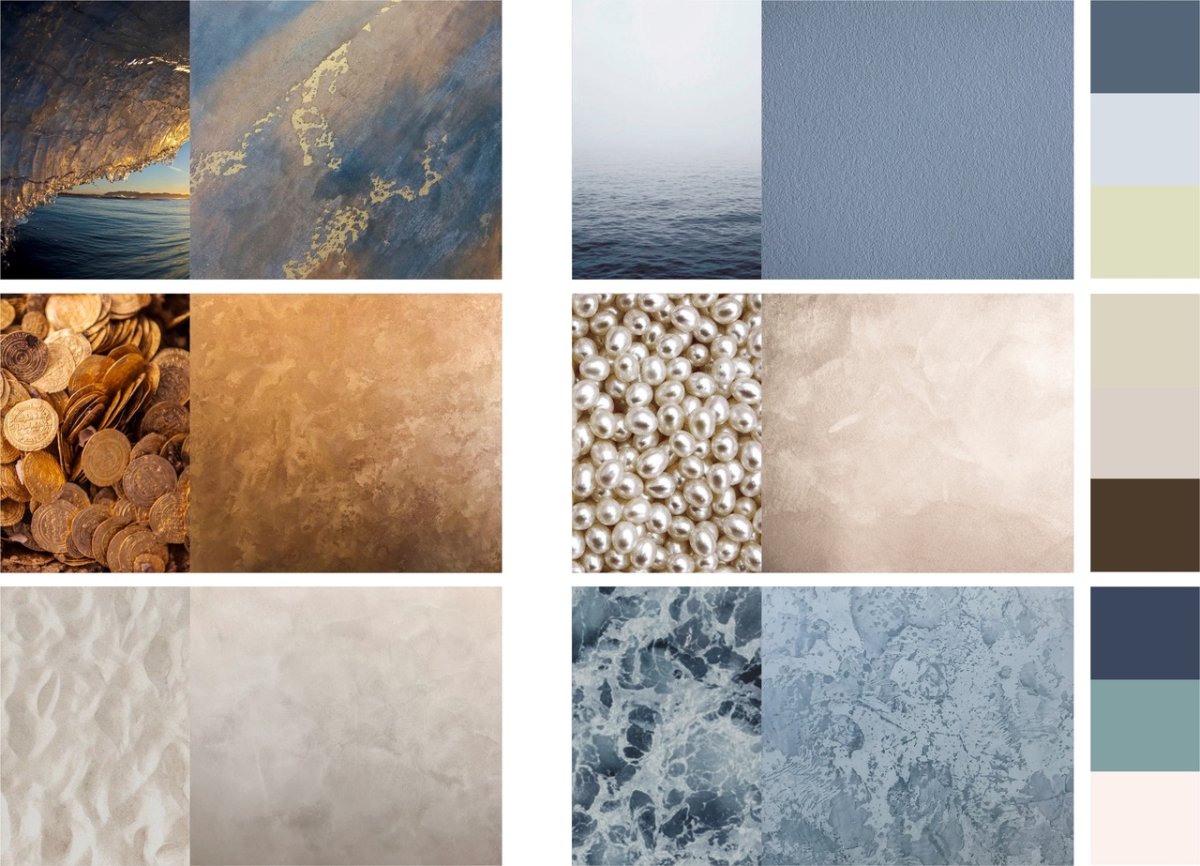 Декоративная штукатурка коллаж