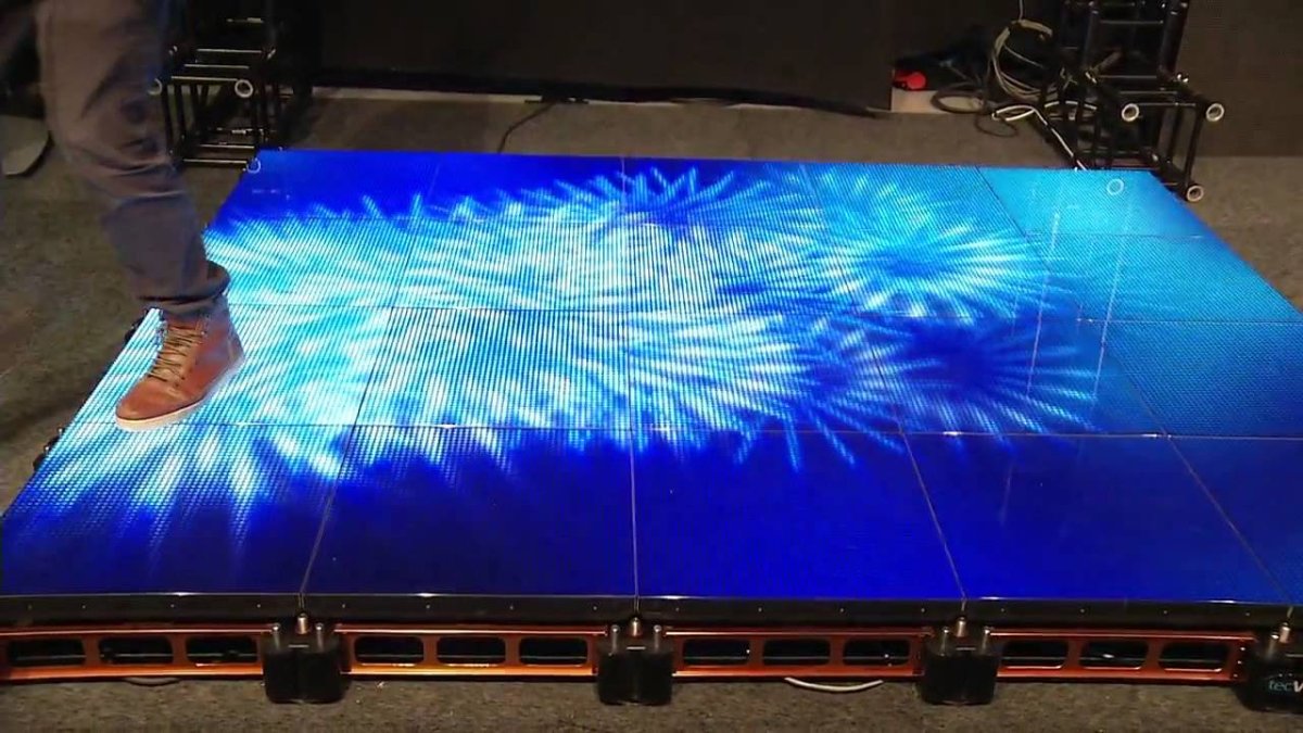 Интерактивный led пол
