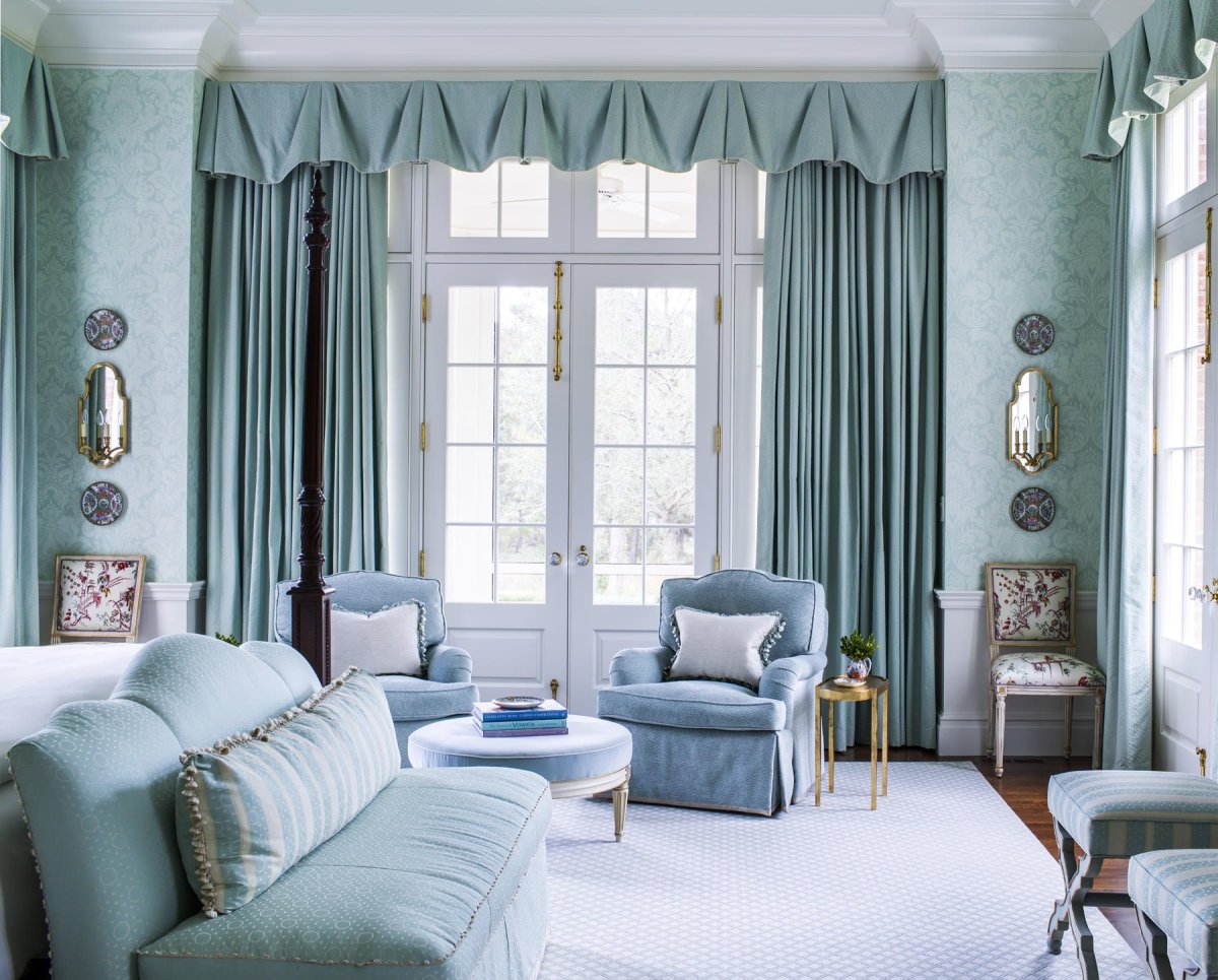 Бирюзовая спальня