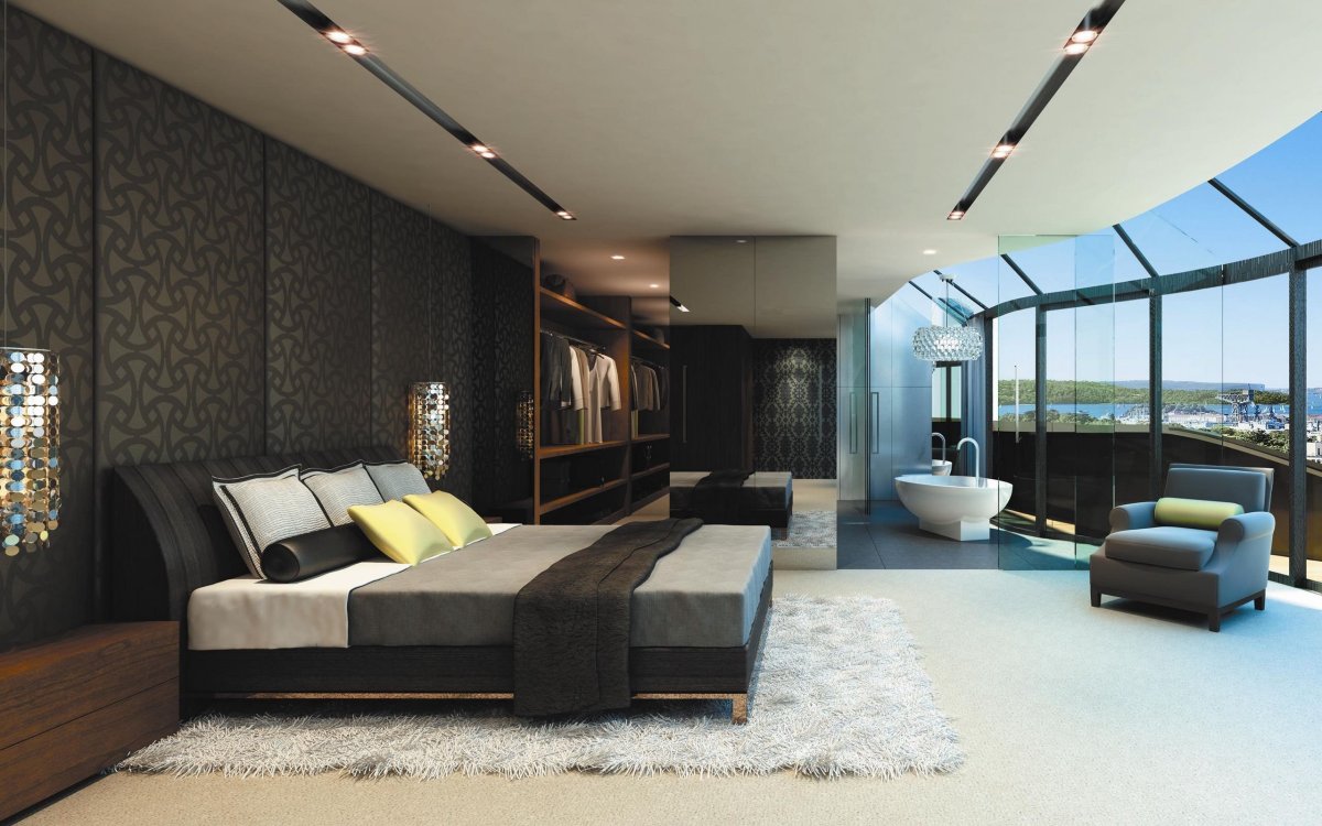 Роскошная спальня в современном стиле