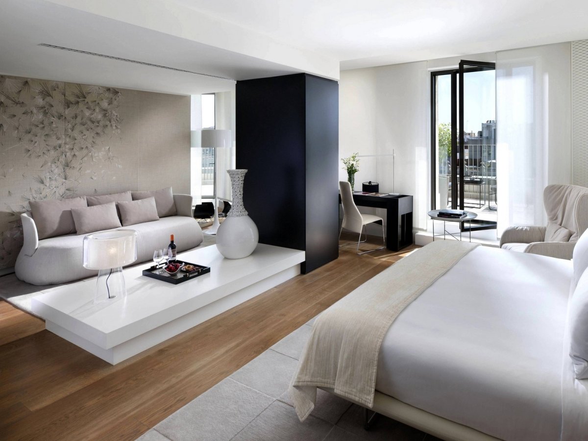 Стильный светлый интерьер