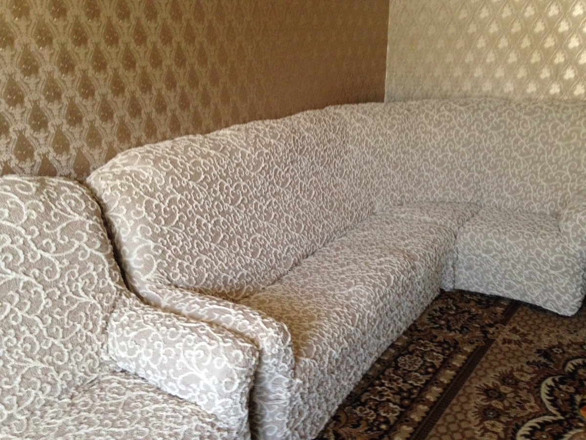 Чехлы на угловые диваны жаккардовые