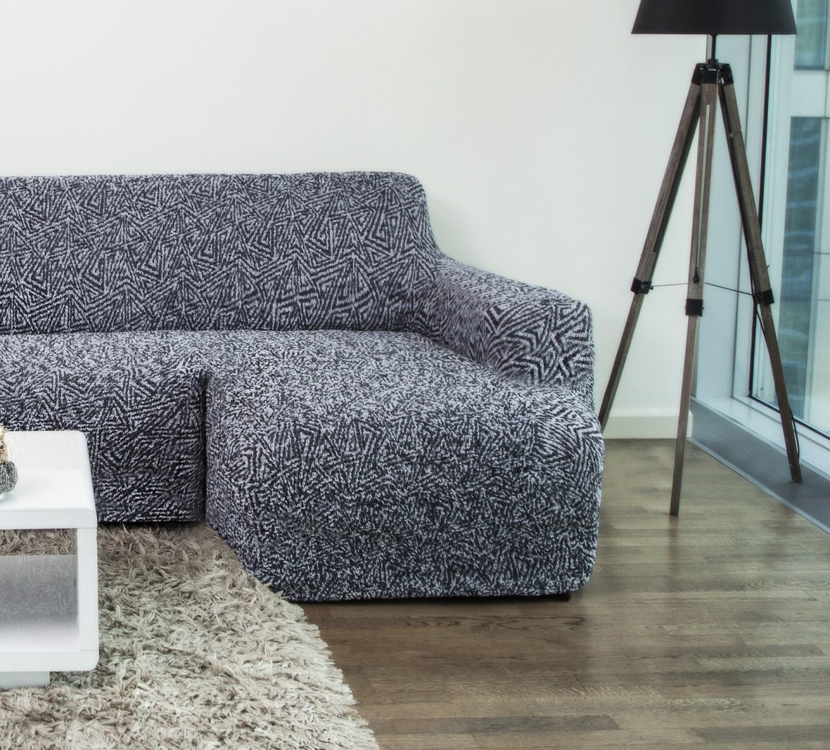 Чехол на угловой диван с оттоманкой Concordia