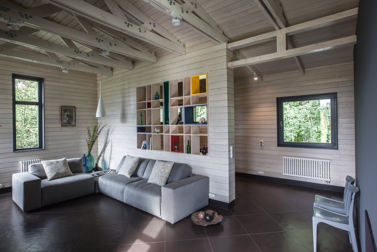 Дом из клееного бруса в стиле Прованс