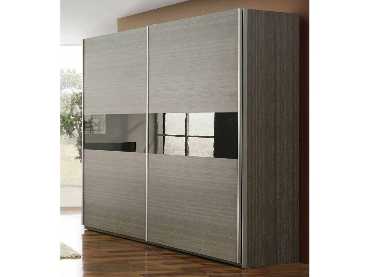 Двери купе полосы матовые белые серые