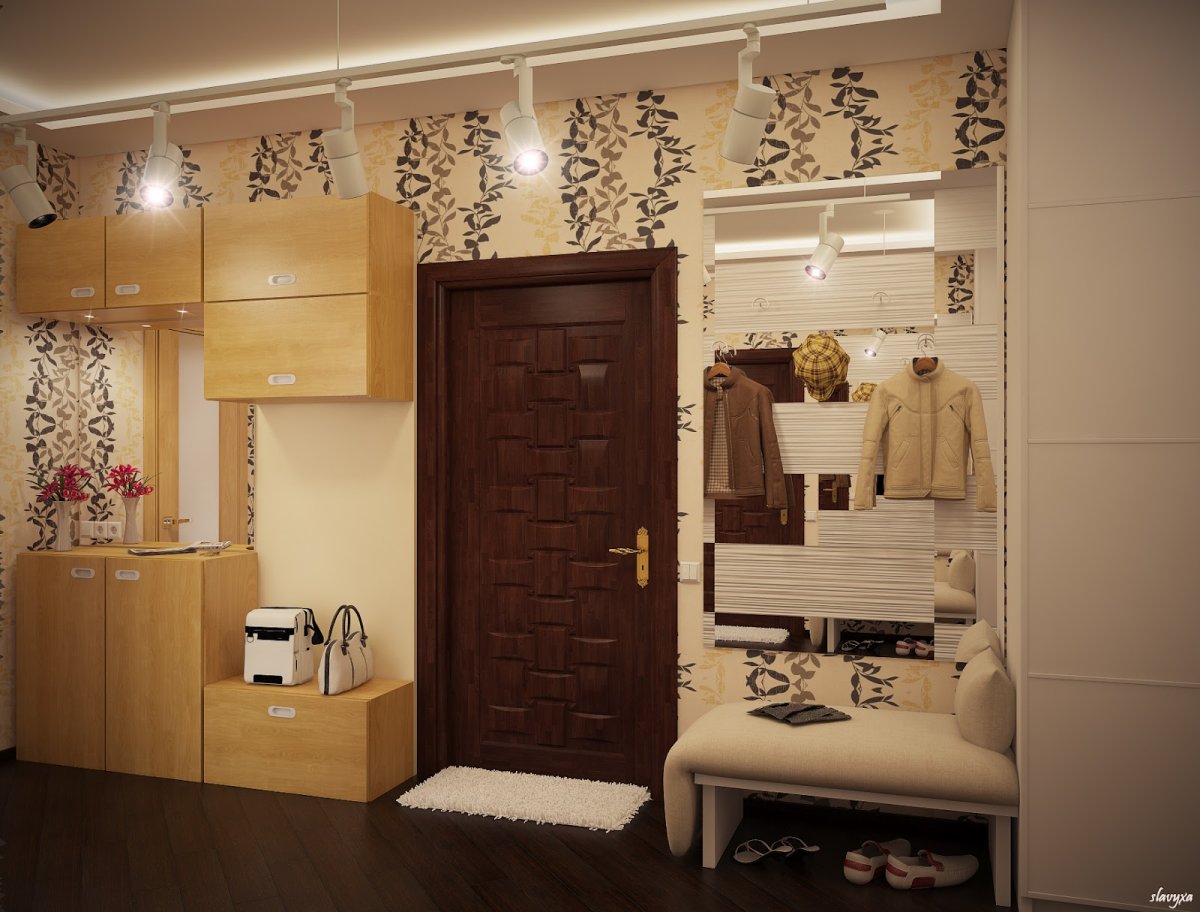Обои для стен в прихожую