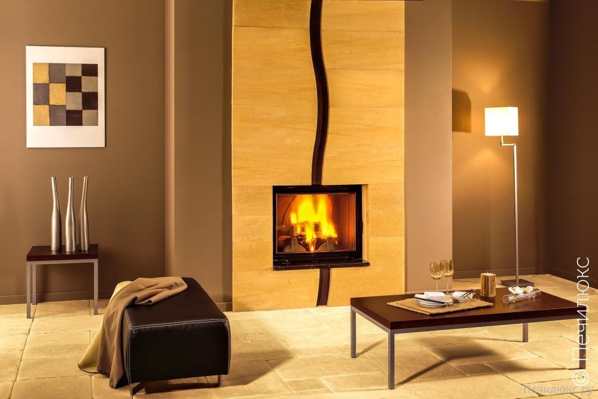 Биокамин в интерьере лофт
