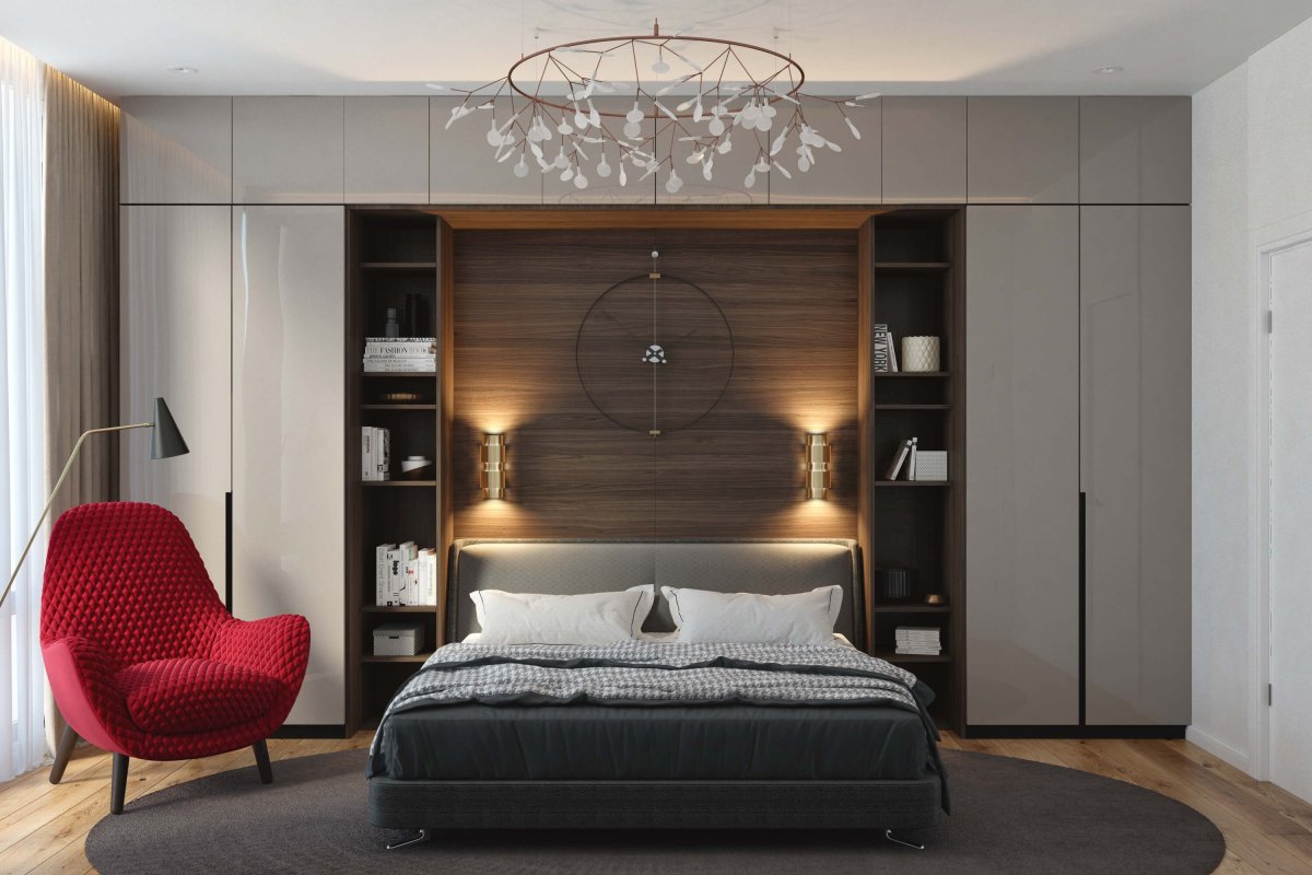 Шкаф над кроватью