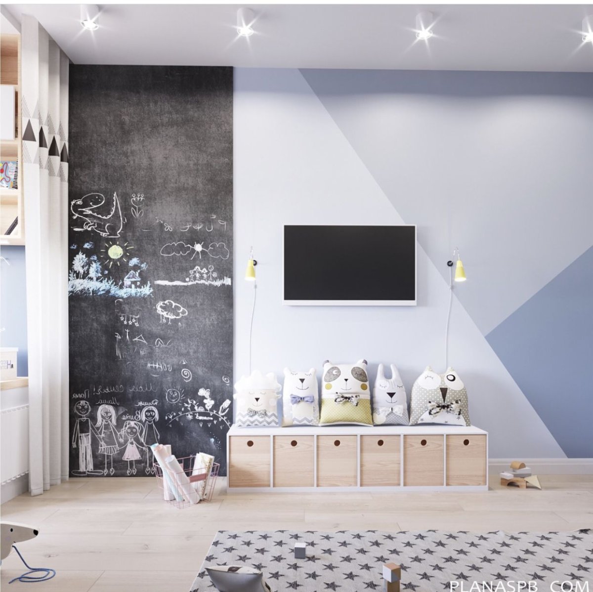 Декор для бирюзовой комнаты