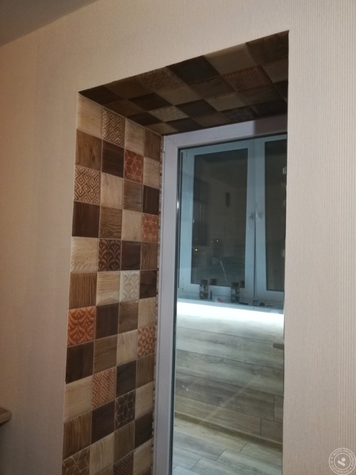 Отделка откосов плиткой