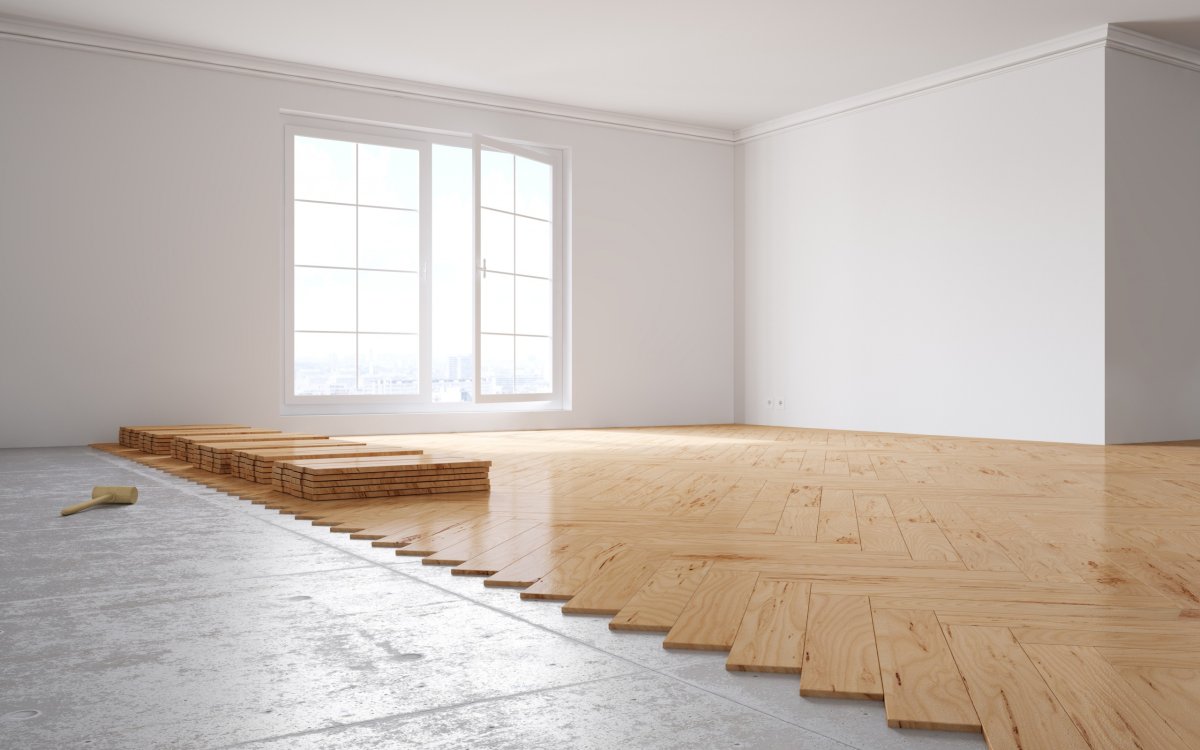 Пол из обоев своими руками