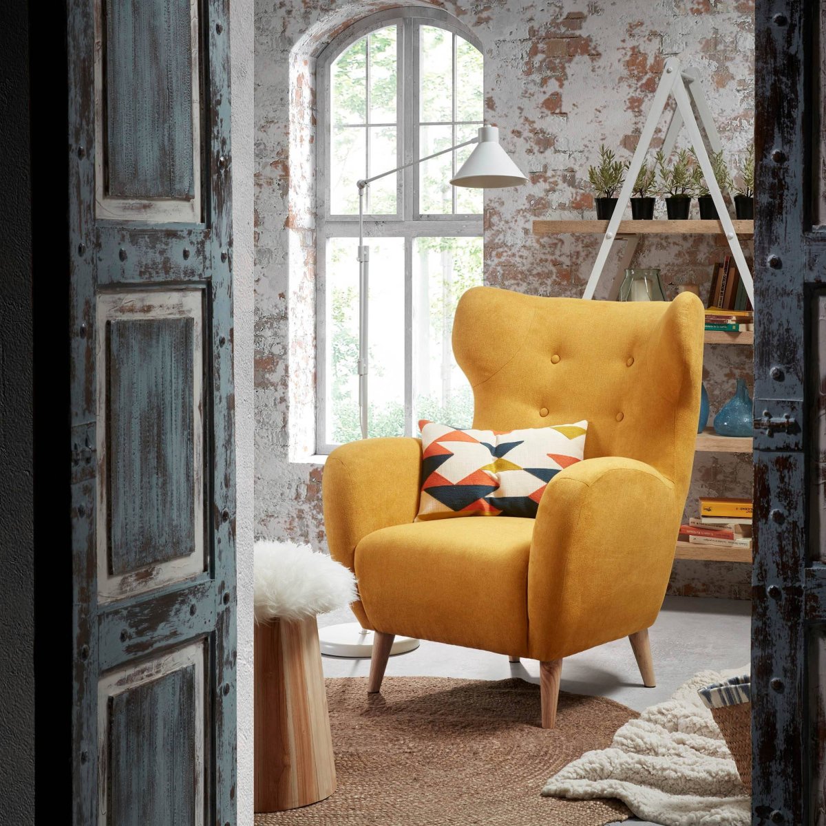 Кресло Julia grup Knut пэчворк