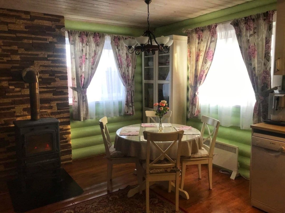 Шторы на эркерные окна в стиле Прованс