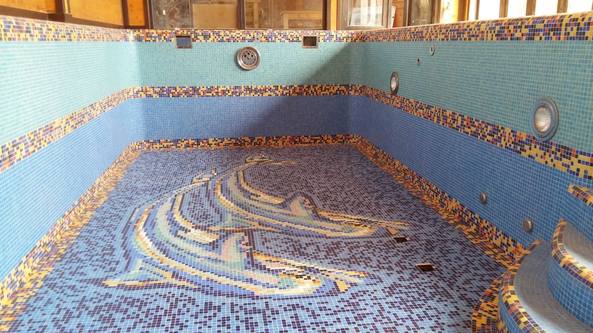 Мозаика для чаши бассейна