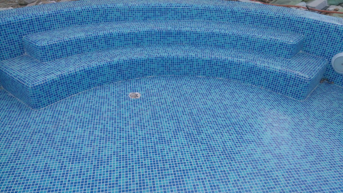 Отделка чаши бассейна технология