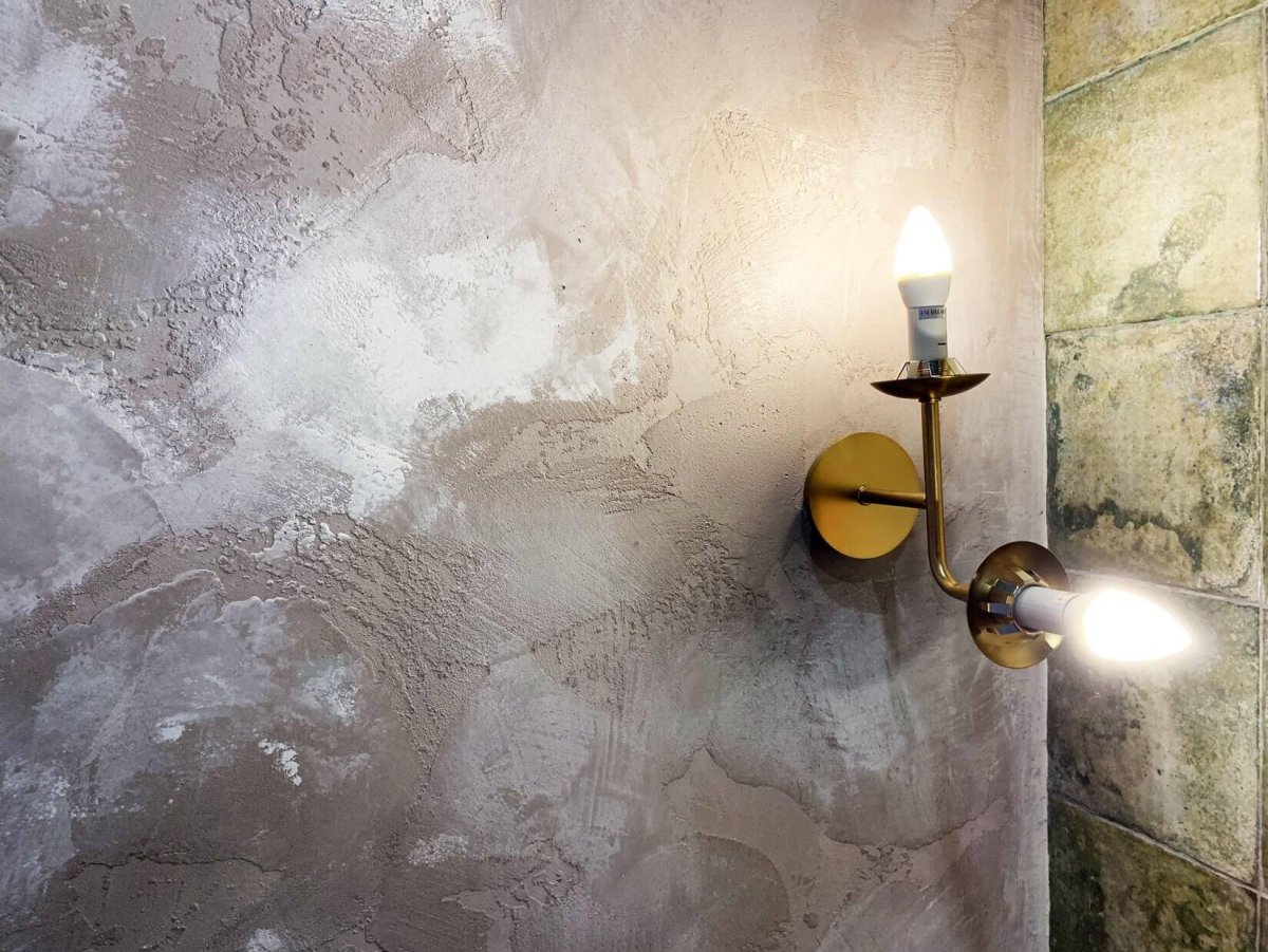 Венецианская штукатурка шелк серый