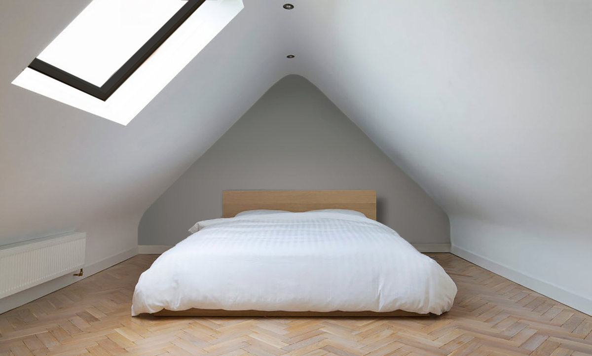 Отделка столбов на мансарде