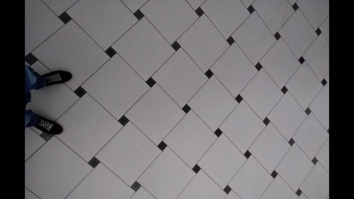 Укладка плитки по диагонали со смещением