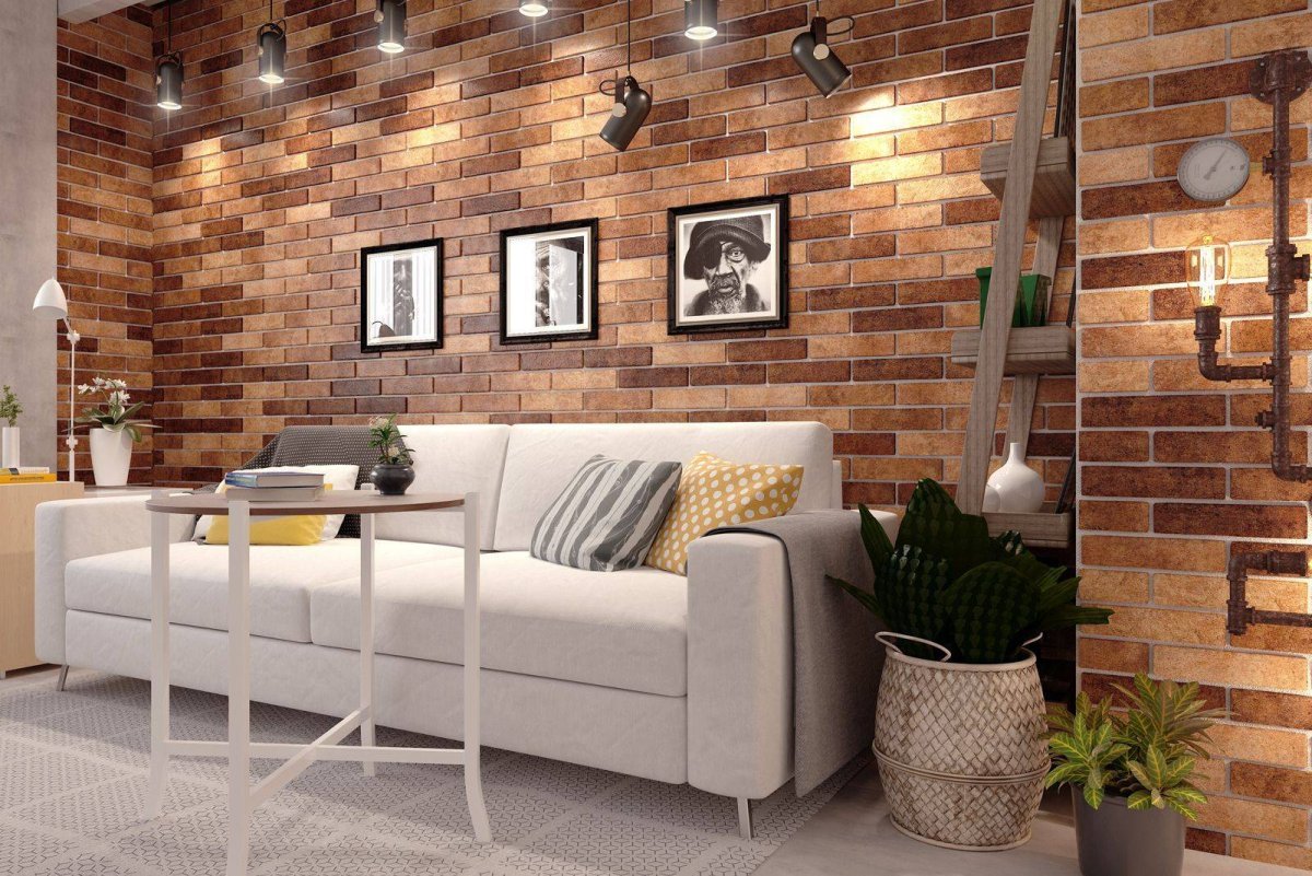 Внутренняя отделка под кирпич