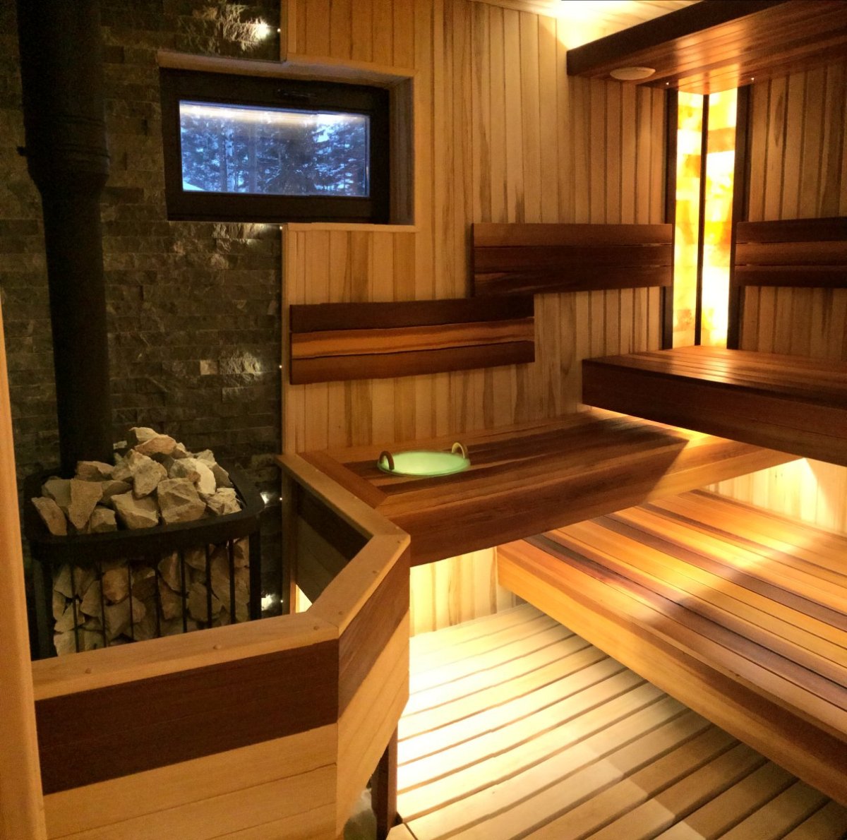 Современная отделка бани