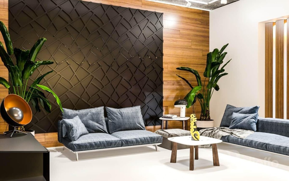 Стеновая панель в зале