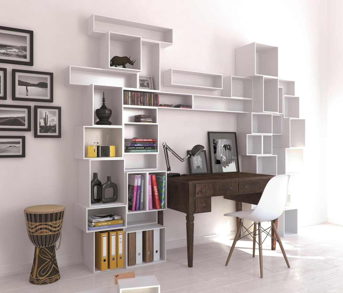 Этажерка-лестница настенная