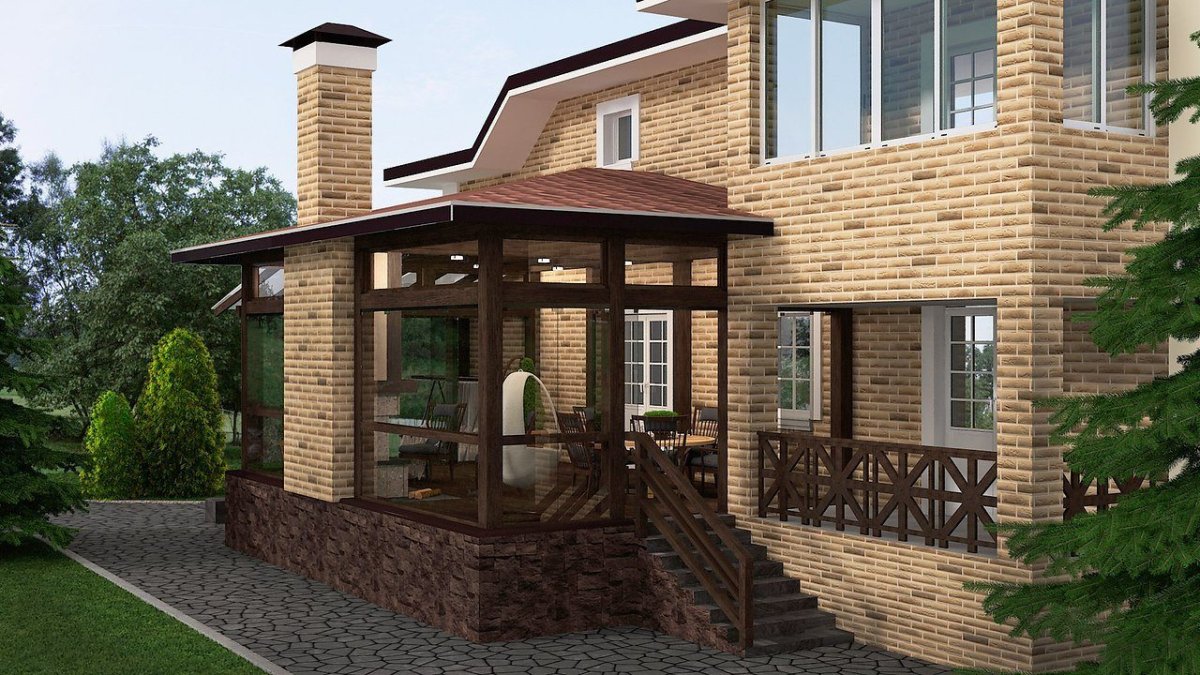 Патио перед домом