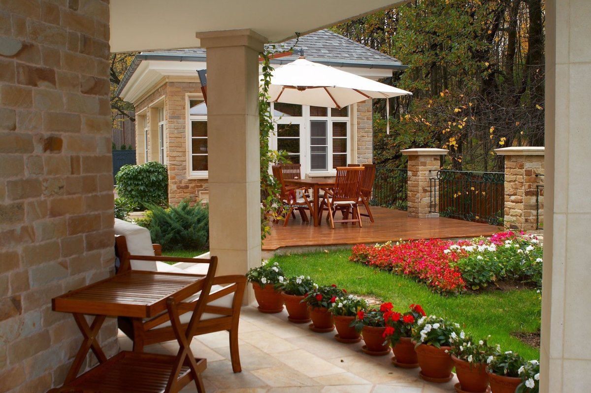 Терраса в американском стиле