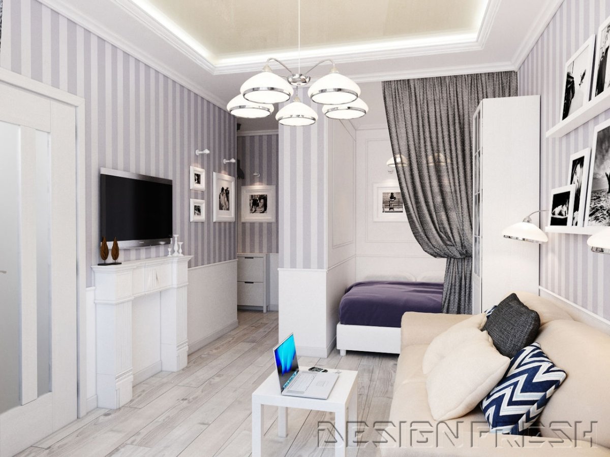 Спальня-гостиная икеа в интерьере